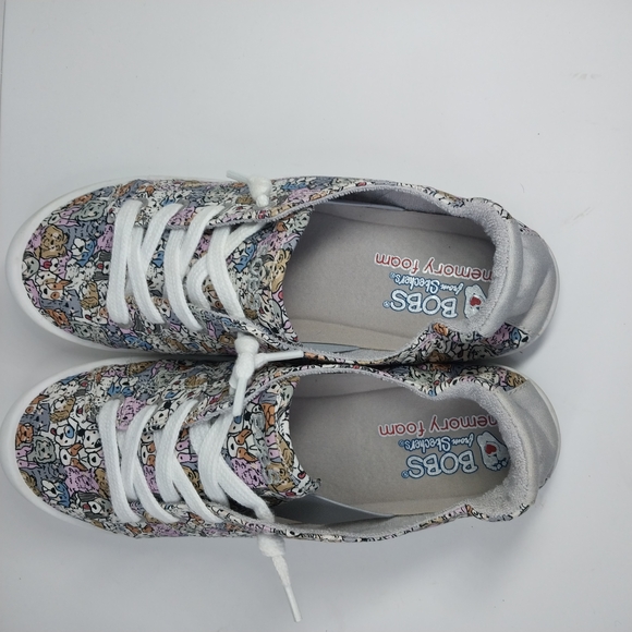 Skechers Bobs Memory Foam Size 8.5 Dogs Dog Lover Slip On Low Top Sneakers Shoes - Picture 7 of 15